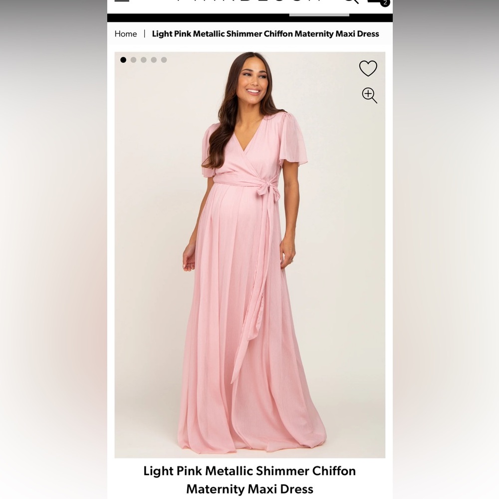 Maternity maxi dress